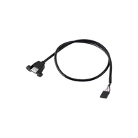 USB 2.0 A Panel Montaj Dişi 5 Pinli Başlık Kadın Kablosu