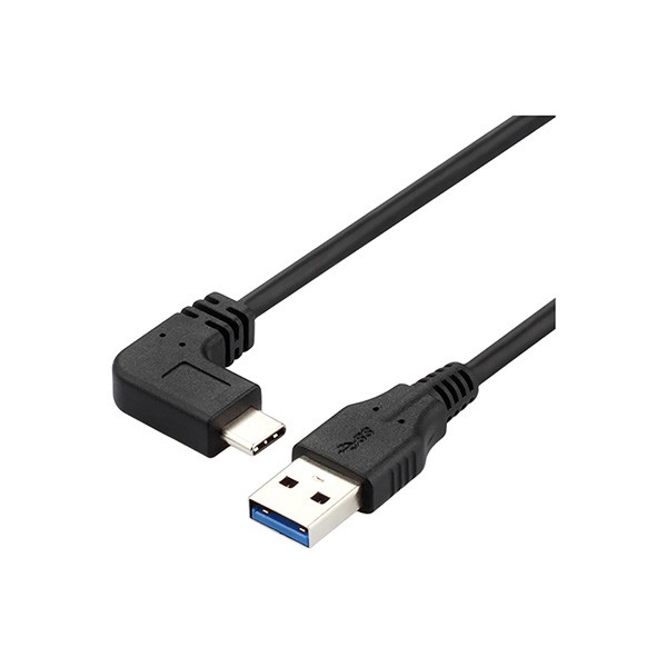 USB 3.0 Type A Male To 90 Degree USB 3.1 Type C Male Cable
