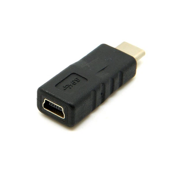USB Type C male to 5 pin Mini B female adapter