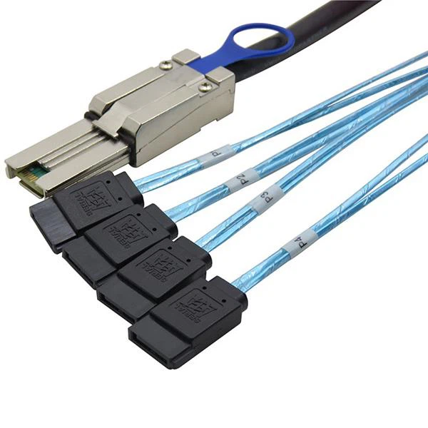 MINI SAS 26P SFF 8088 to 4x Splitter SATA Cable