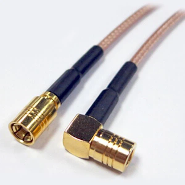 SMB Female Right Angle to Female Coaxial Cable