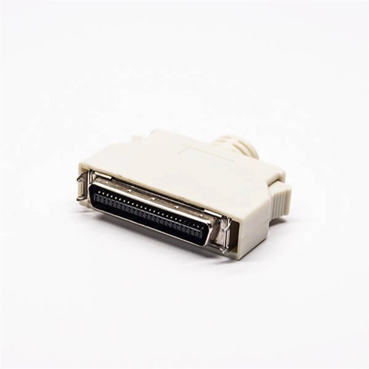 MDR50 Pin Male Cable Connector with Latch Clip
